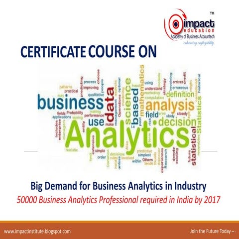 Big demand for business analytics in industry