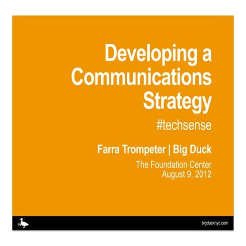 Developing a Communications Strategy for Your Nonprofit