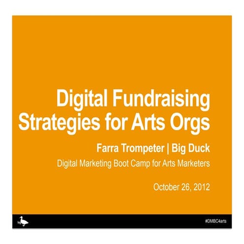 Digital Fundraising for Arts