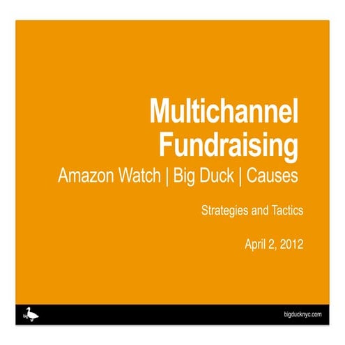 Multichannel Fundraising Strategies and Tactics
