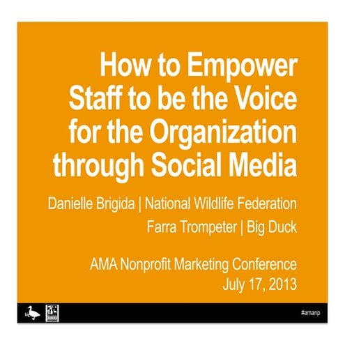 How to Empower Your Staff to be the Voice for the Organization in Social Media