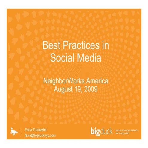 Big Duck: Best Practices in Social Media