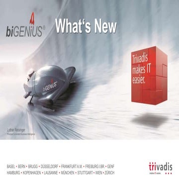 TechEvent biGenius What's New