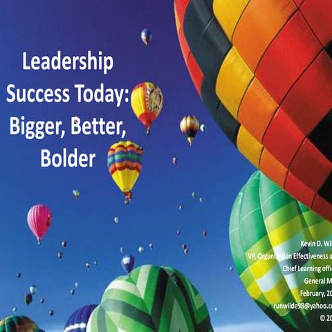Bigger better bolder leadership key slider