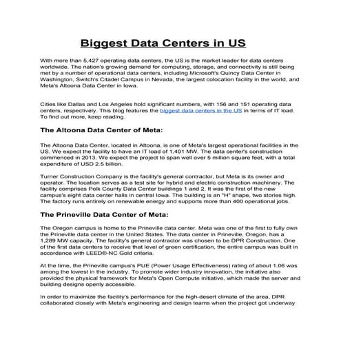 Top 10 Largest Data Centers In The US 2026.pdf