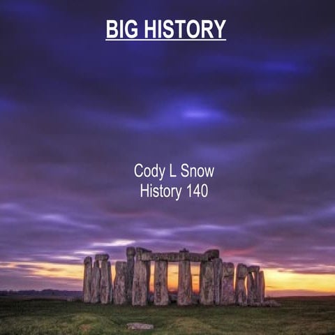 Big history