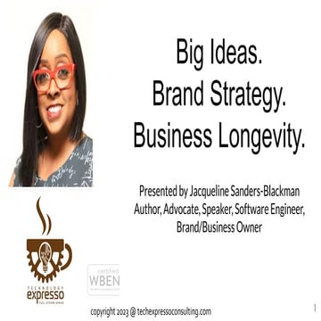 Big Ideas. Brand Strategy. Business Longevity. | PDF