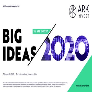 ARK Invest Big Ideas 2020 