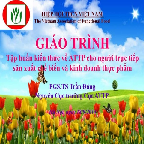 BÀI GIẢNG ATTP trong quản lý chất lượng nông lâm sản