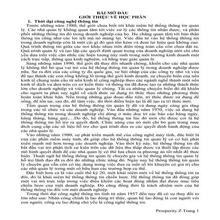 Bài giảng hệ thống thông tin quản lý 2016