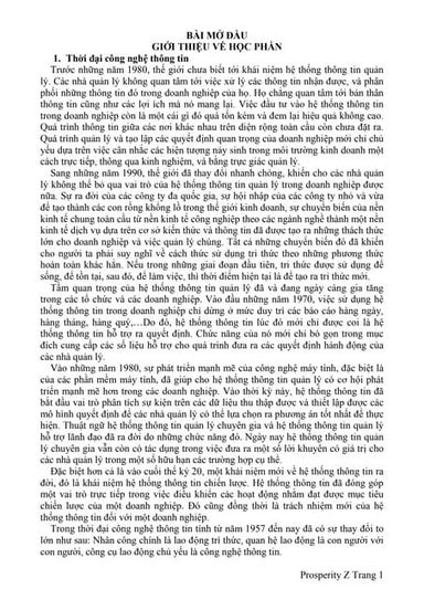 Bài giảng hệ thống thông tin quản lý 2016