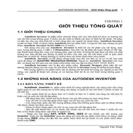 Bài giảng inventor 2008