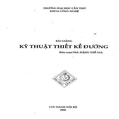 TL Bài giảng kỹ thuật thiết kế đường.pdf