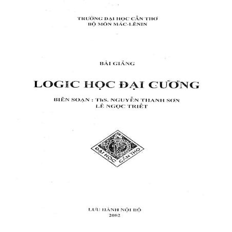Bài giảng logic học đại cương - Trường ĐH Cần Thơ.pdf