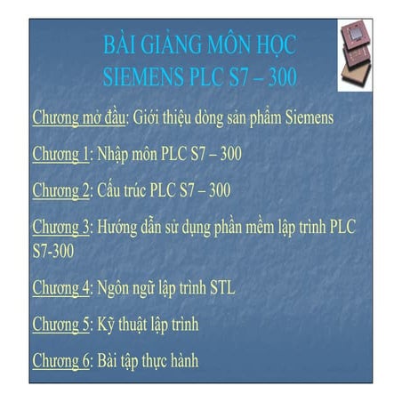Bài giảng môn học siemens plc s7 – 300