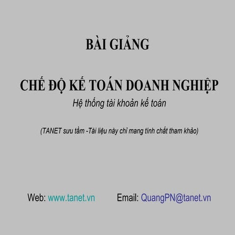 He thong tai khoan ke toan