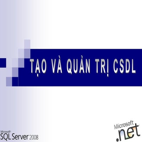 Bài giảng sql server 2008