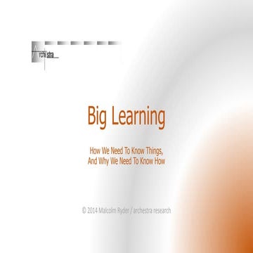 Big Learning