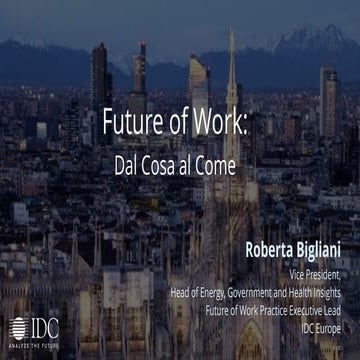 Future of Work: dal Cosa al Come