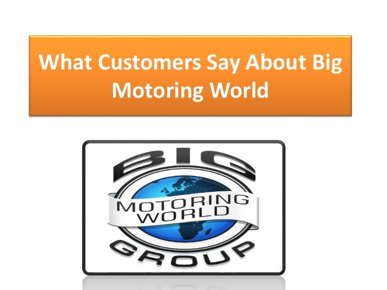 Big Motoring World Car dealership in the UK