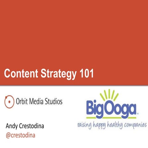Content Strategy at the Big Ooga!