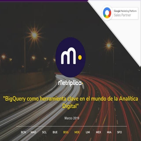 Metricsday2019  - Big query   