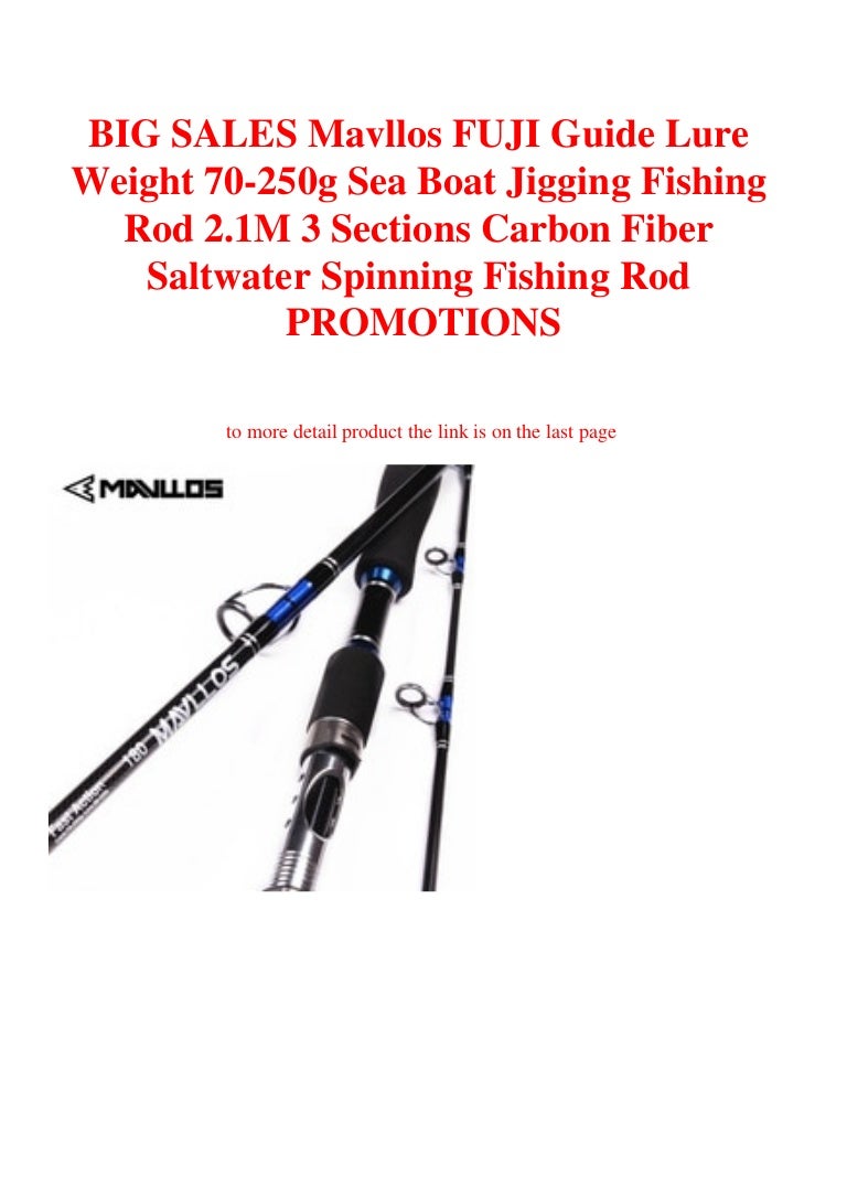 Spinning Fishing Rod 2.1M 3 Sections Carbon Fiber Weight 70-250g Sea Boat Jiggin