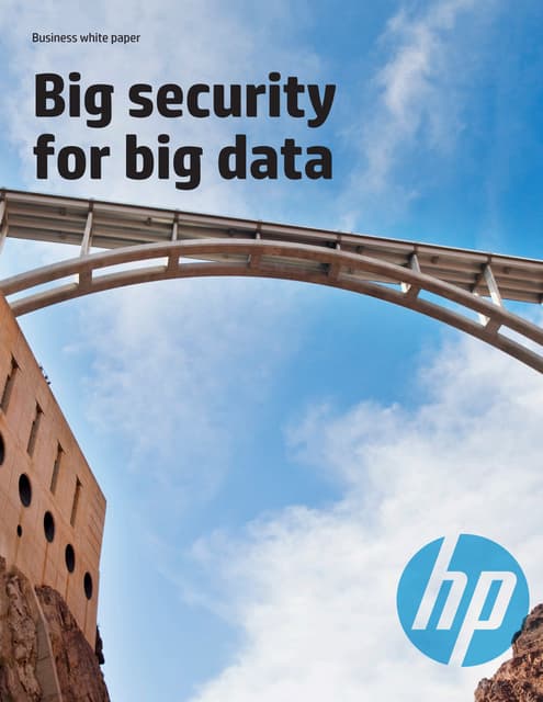 Big security for big data