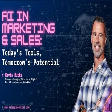 AI in Marketing & Sales: Today’s Tools, Tomorrow’s Potential