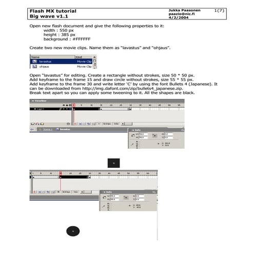 Flash MX Tutorial - Big wave