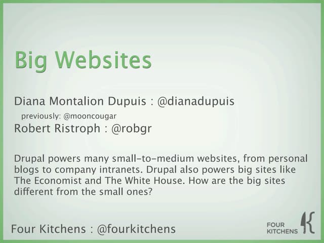 Big Websites