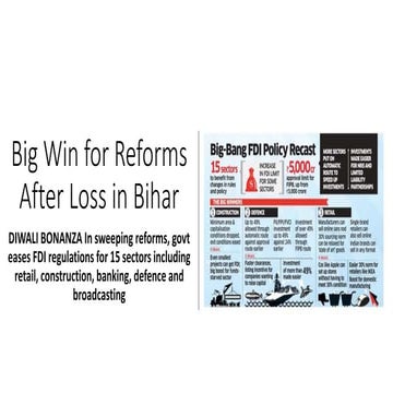 Big win for reforms after loss in bihar