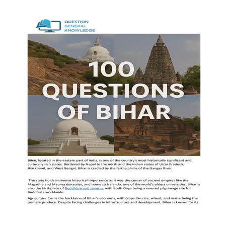 Bihar Most Important GK Questions with Answers