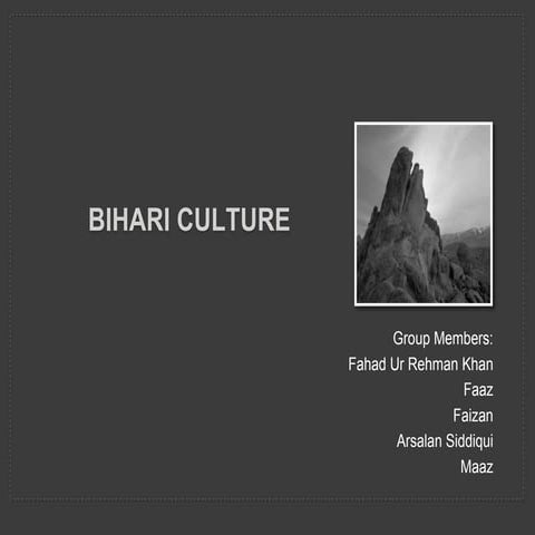 Bihari culture