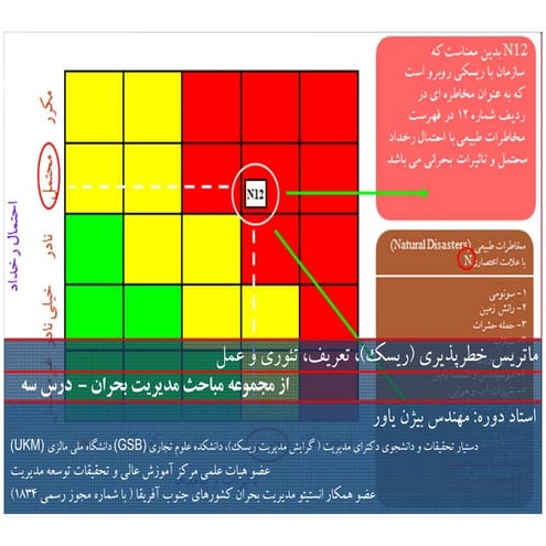 Risk Matrix, definition, theory and practice/DRM Series/Bijan Yavar