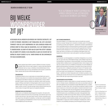 Bij welke woonprovider zit jij? 2014