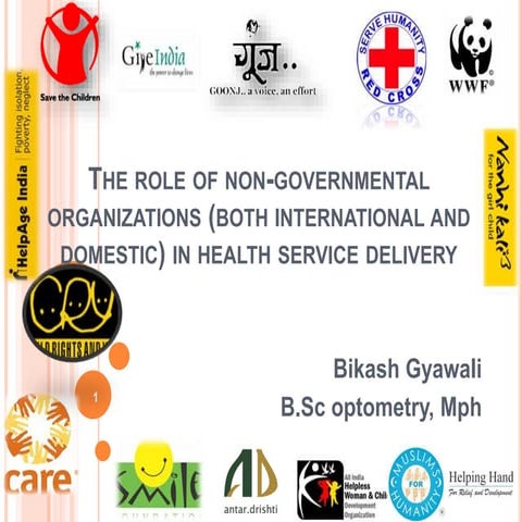 Role of  NGO's in health service delivery