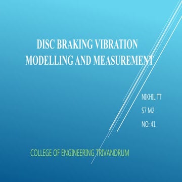 Design and Analysis of Disc Brake for Low Brake Squeal | PDF