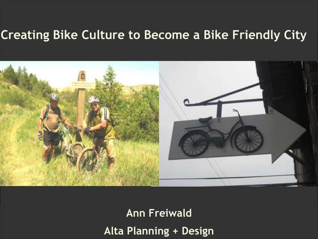 Bike culture and small towns