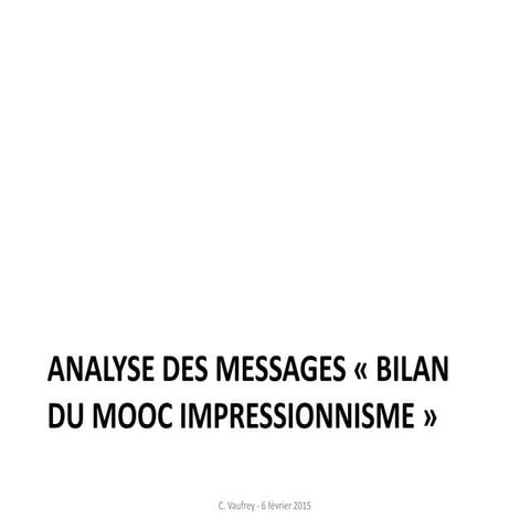 MOOC Impressionnisme : la folle production des participants