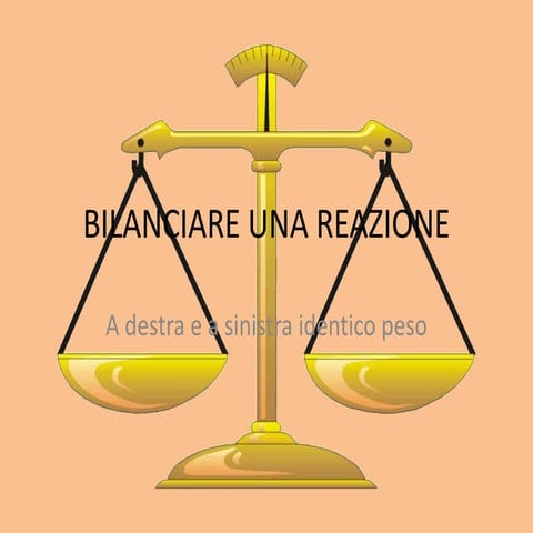 Bilanciare una reazione | PPTX
