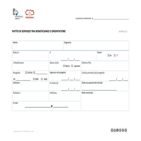 Bilancio competenze IMMIGRATI