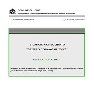 Bilancio consolidato 2012