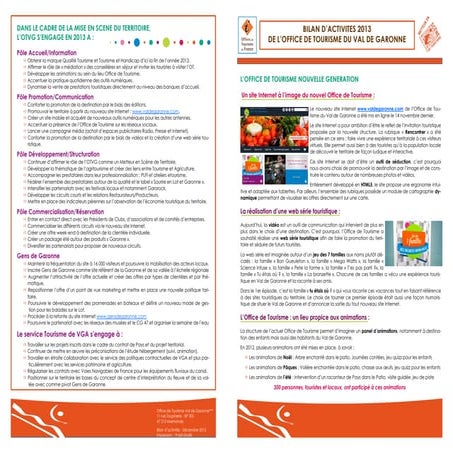 Bilan élus et partenaires 2013