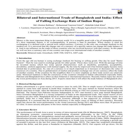 Bilateral and international trade of bangladesh and india