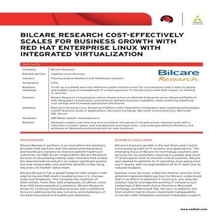 Bilcare Cost Effectively Scales For Business Growth