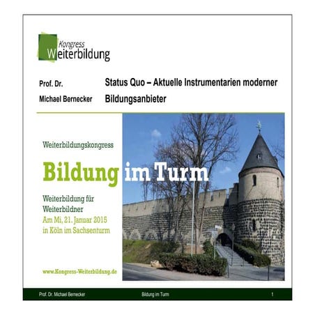 Bildungsmanagement 2015 - Die 3 wichtigsten Trends - Was moderne Bildungsanbieter aktuell bearbeiten!