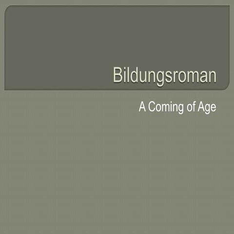 Bildungsroman