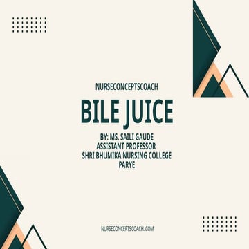 Bile juice, bile pigment, bile salts ppt