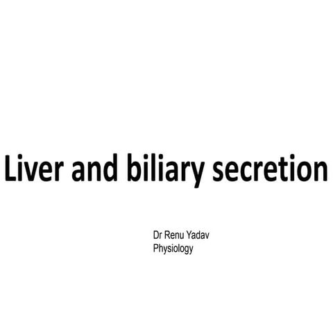 Function of liver and effect of bile for digestion of fat